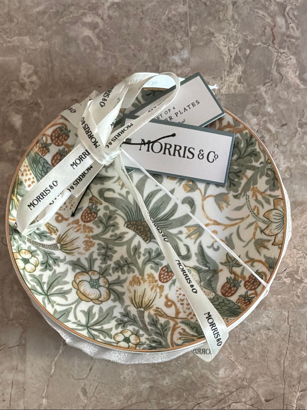 Morris & Co Set of 4 Appetizer Plates